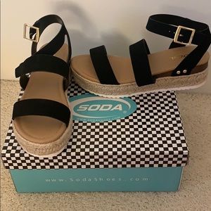 Soda Platform Sandals